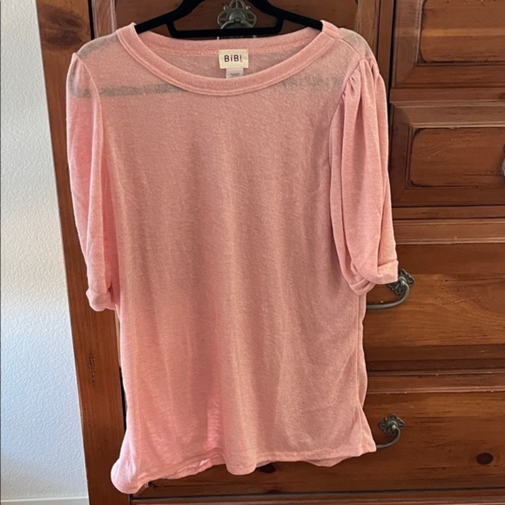BiBi Soft Pink Women's Top Size XL NWOT